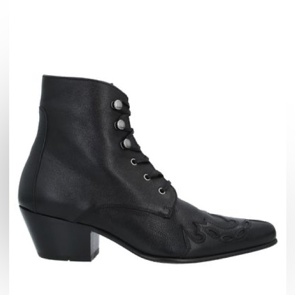 Boot season!!! NWT Saint Laurent western lace up ankle boots - Picture 3 of 5
